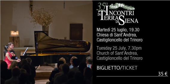 25  Luglio/July Biglietto/Ticket Chiesa di Sant’Andrea Castiglioncello del Trinoro