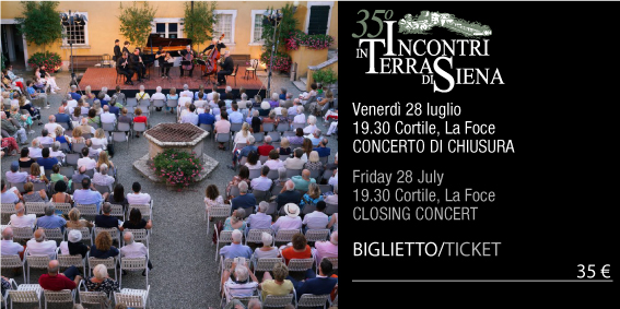 28  Luglio/July Biglietto/Ticket Cortile La Foce